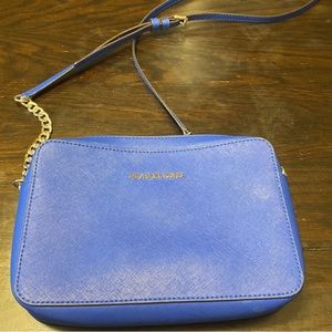 Michael Kors blue crossbody purse (original)